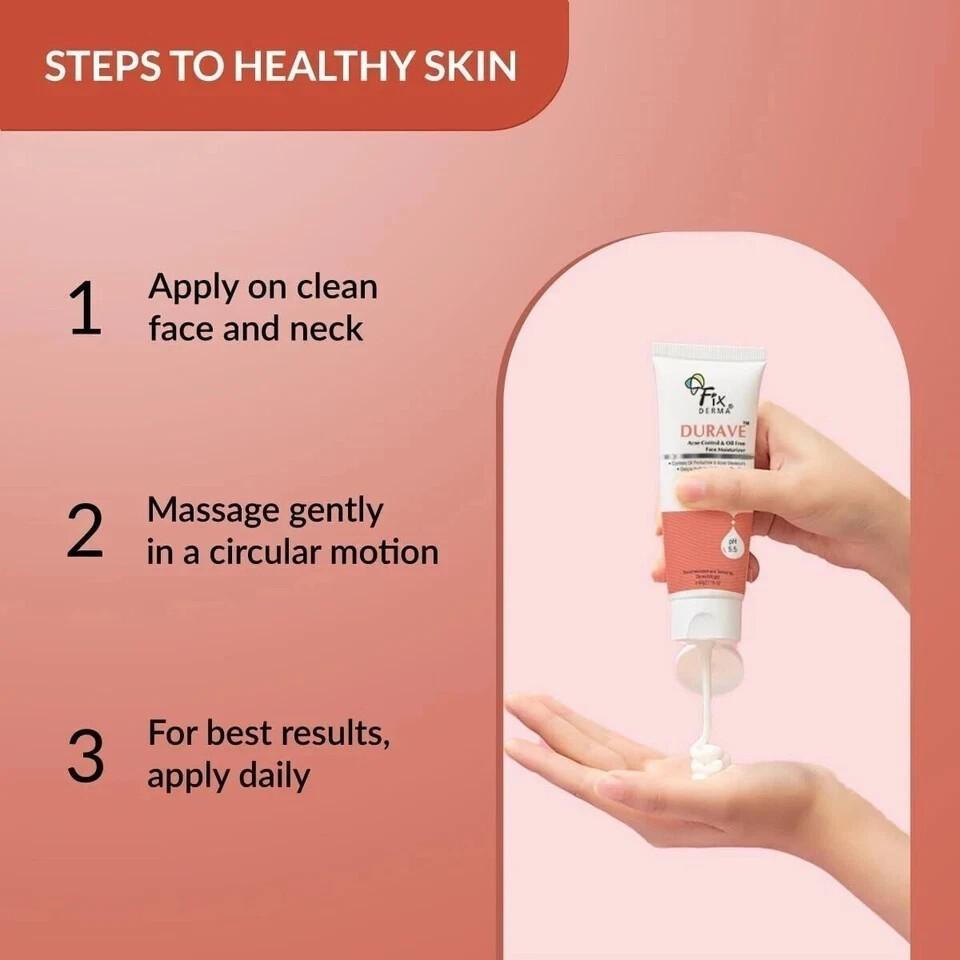 Fixderma Durave Acne Control & Oil Free Moisturizer for Face 50gm