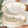 Underglaze Ceramic Dinnerware Set: 6 Plates & Bowls - New Style for Fruit, Rice & More