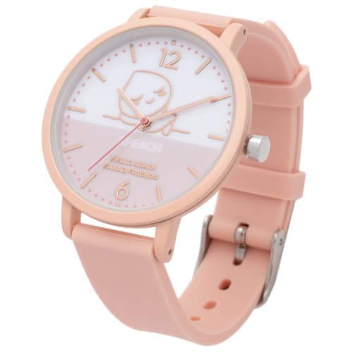 Fieldwork Women's Kakao Friends Analog Silicone Strap Watch, Peach Pink (KKO001-3)