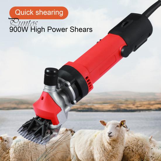 

Электрические ножницы для овец 900 Вт Профессиональная сельскохозяйственная машинка для стрижки скота Набор для груминга Сверхмощная машинка для стрижки овец и коз для больших собак жёлтый