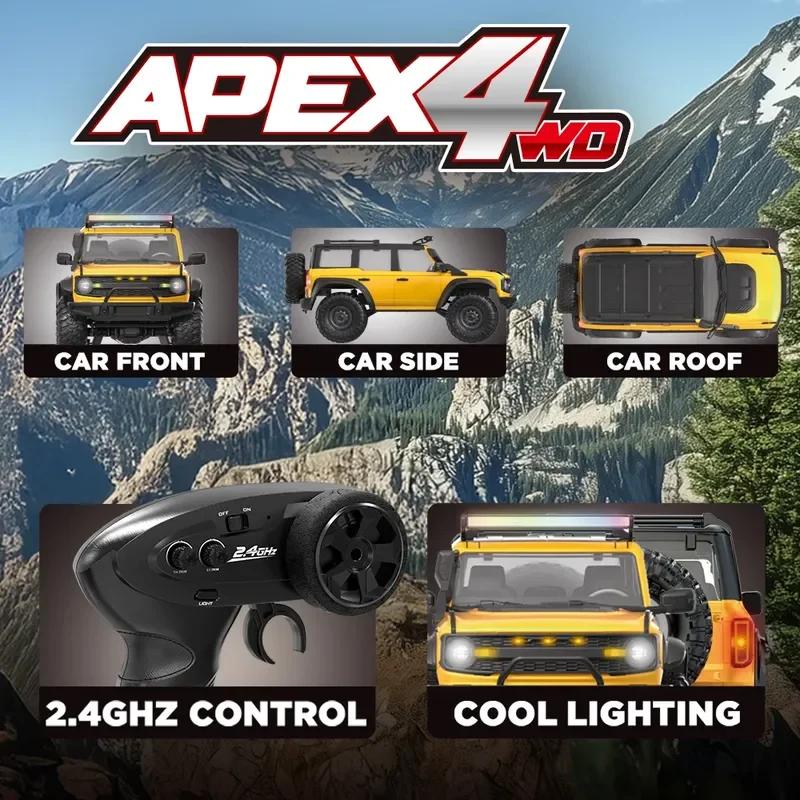 AJH1 HB R1601 R1602 R1603 R1604 R1605 R1606 R1607 R1608 R1609 1/16 RC Car 4x4 RC Offroad Climbing Car Ford Horse Simulation Model Toy