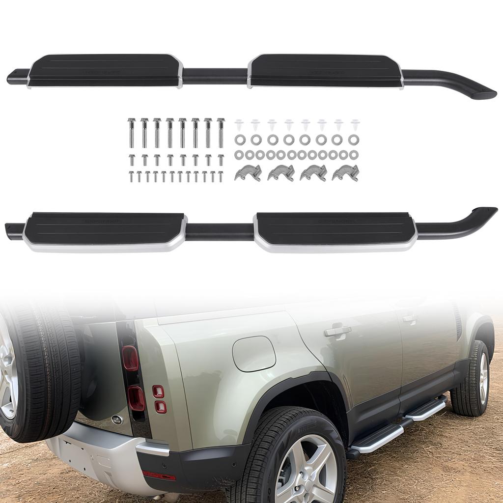 For 2020-2025 Land Rover Defender Running Boards High Load-Bearing Side Step Boards Nerf Bars Auto Repairing Accessories