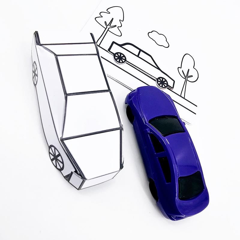 Appearing Car By Hyde Ren Magic Tricks Funny Card To Paper Car Illusion Box Magic Tricks Toy Street Magic Show Magic Props