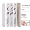 Premium Wooden Nail File for Manicurists - Ultra-thin, Washable, Ideal for Acrylic, Gel, and Natural Nails.