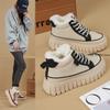 Fashion Platform Snow Boots Women New In Casual Sports Skateboard Shoes Winter 2025 Fashion Plus Fur Warm Ankle Boot Footwear Sneaker