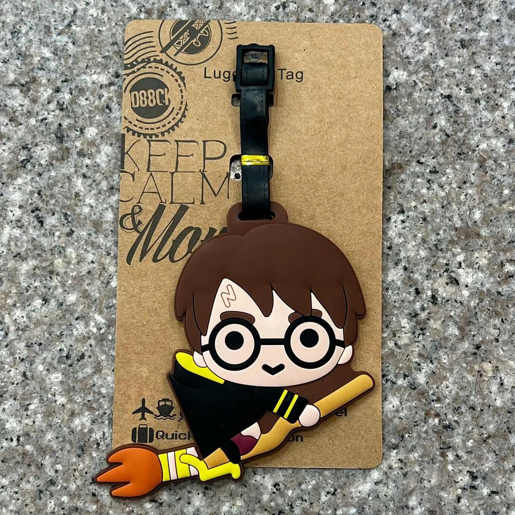 Etichetta per bagagli Accademia di Magia di Harry Potter: Design di Hermione e Ron