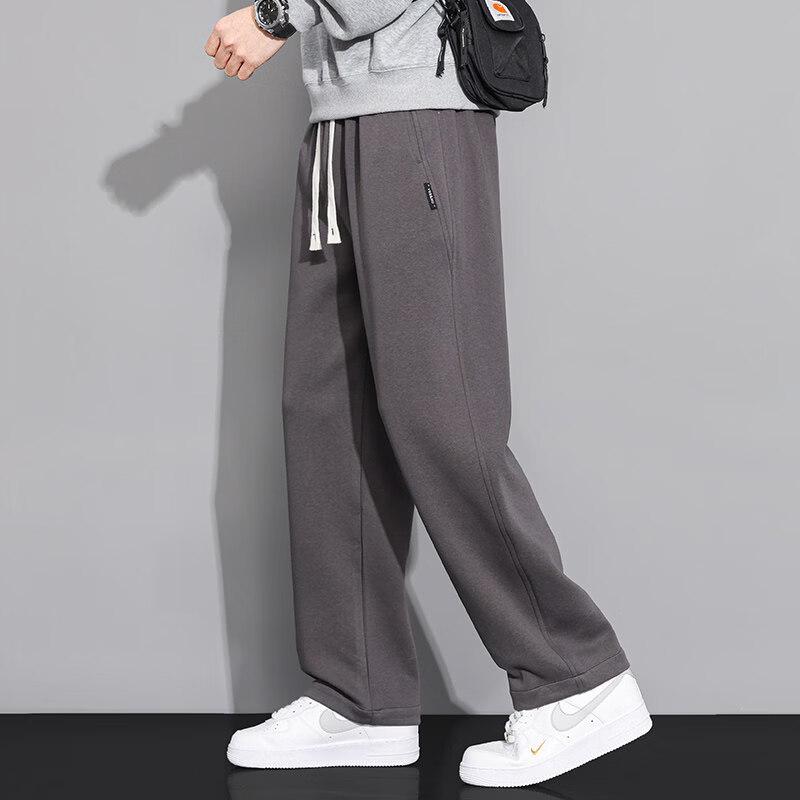 PLAYBOY Men's Casual Loose Straight Leg Drawstring Pants