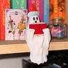 1 Set Halloween Ghost Statue Reading Book Christmas Hat Cartoon