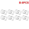 1/8 Buc Bucă de oprire ușă Silicon Buffer mâner ușă Protector perete Bumper mâner ușă Protecții mobilier Pad anti-șoc Inel rezistent la șocuri