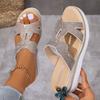 Large Size Wedge Slippers Women's Summer Sequined Rhinestone Lightweight Outer Slippers
