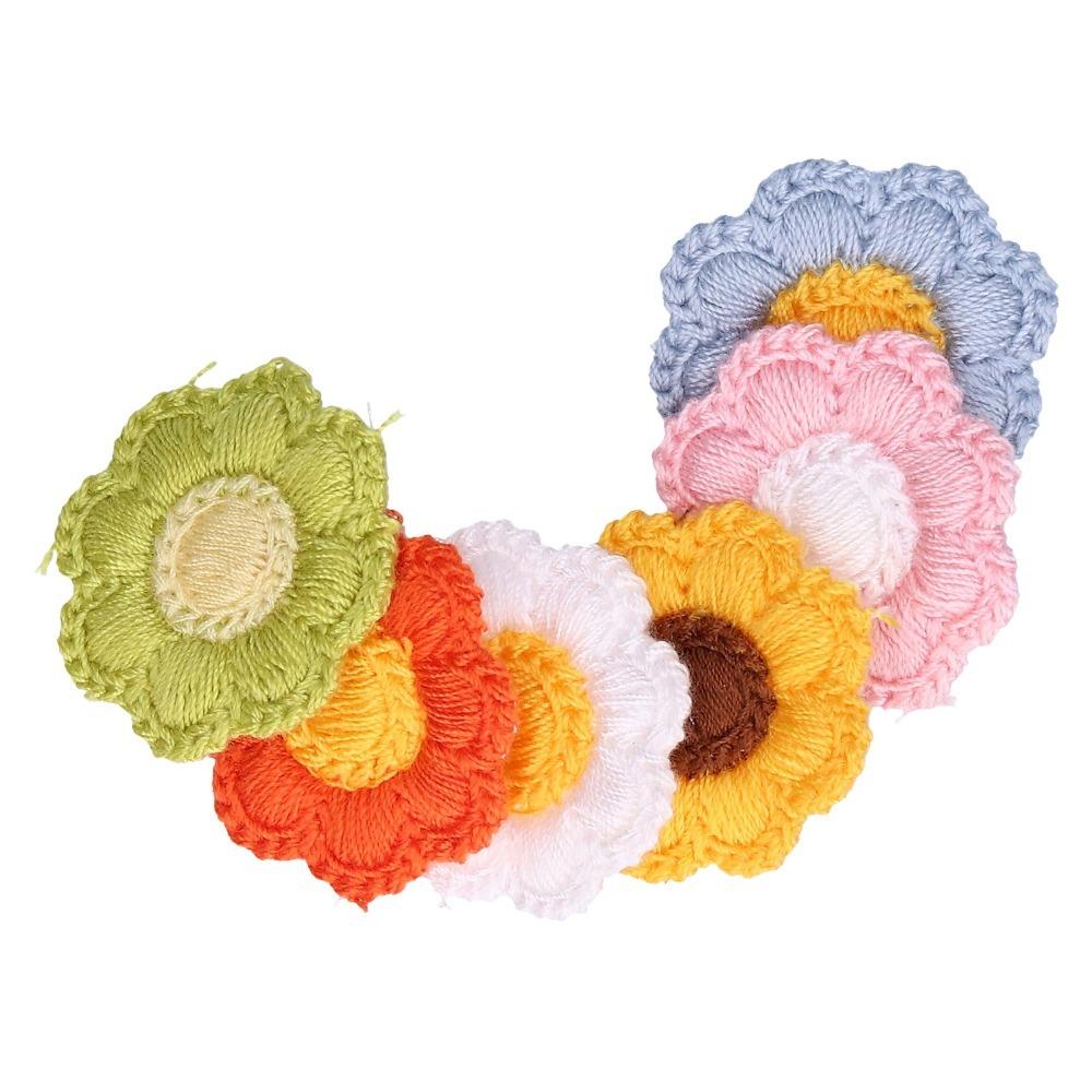 24pcs Elastic Pet Hair Tie Decorative Flower Hair Tie Reusable Dog Hair Tie Party Decoration