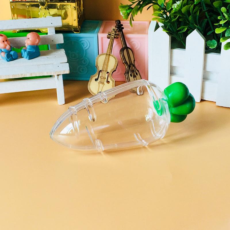 1PC Gift Box DIY Storage Party Easter Ornament Carrot Candy Box Creative Plastics Decorative Party Supplies