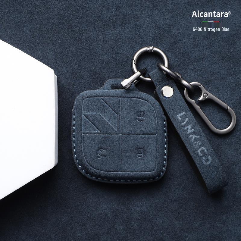 Lynk & Co 08 Key Case Pro: Full Coverage Halo Suede Protective Car Keyring