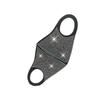 Fashion NEW Acrylic Diamond Decoration Mask Jewlery Woman Veil Shiny Rhinestone Night Club Mask Accessories