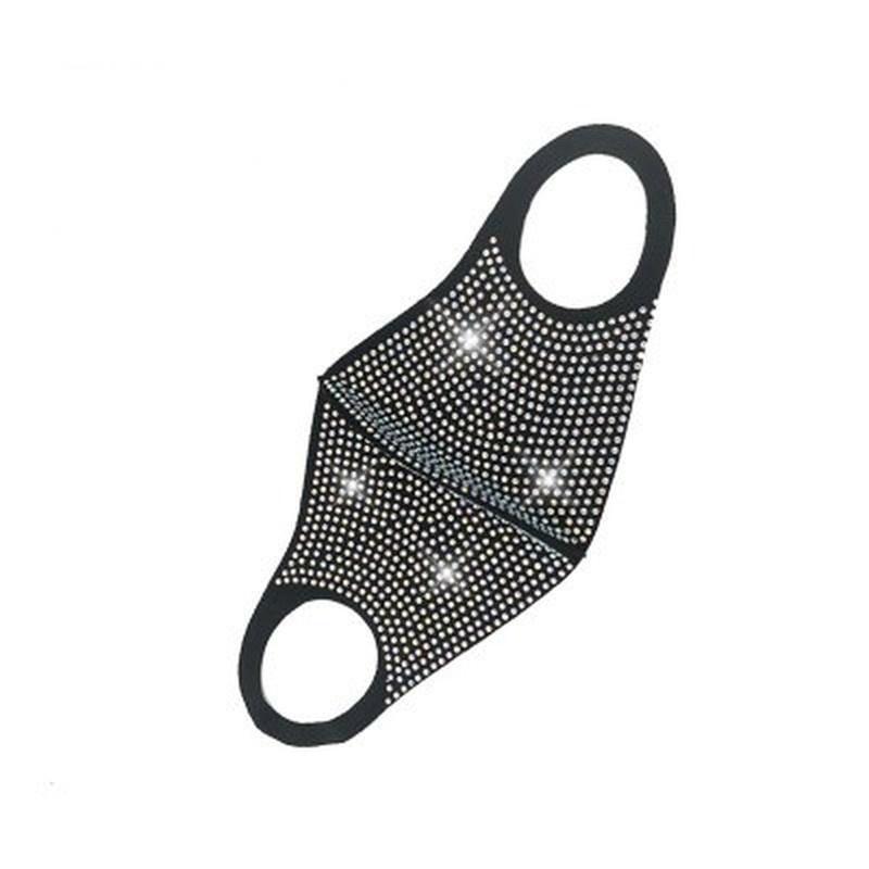 Fashion NEW Acrylic Diamond Decoration Mask Jewlery Woman Veil Shiny Rhinestone Night Club Mask Accessories