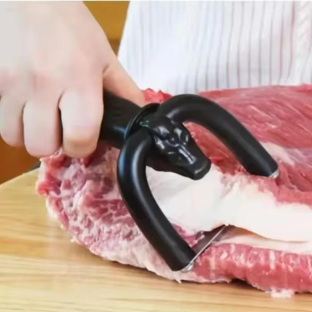 Stainless Steel Meat Slicer Manual Meat Cutters Multipurpose Meat Fat Trimmer  Ham