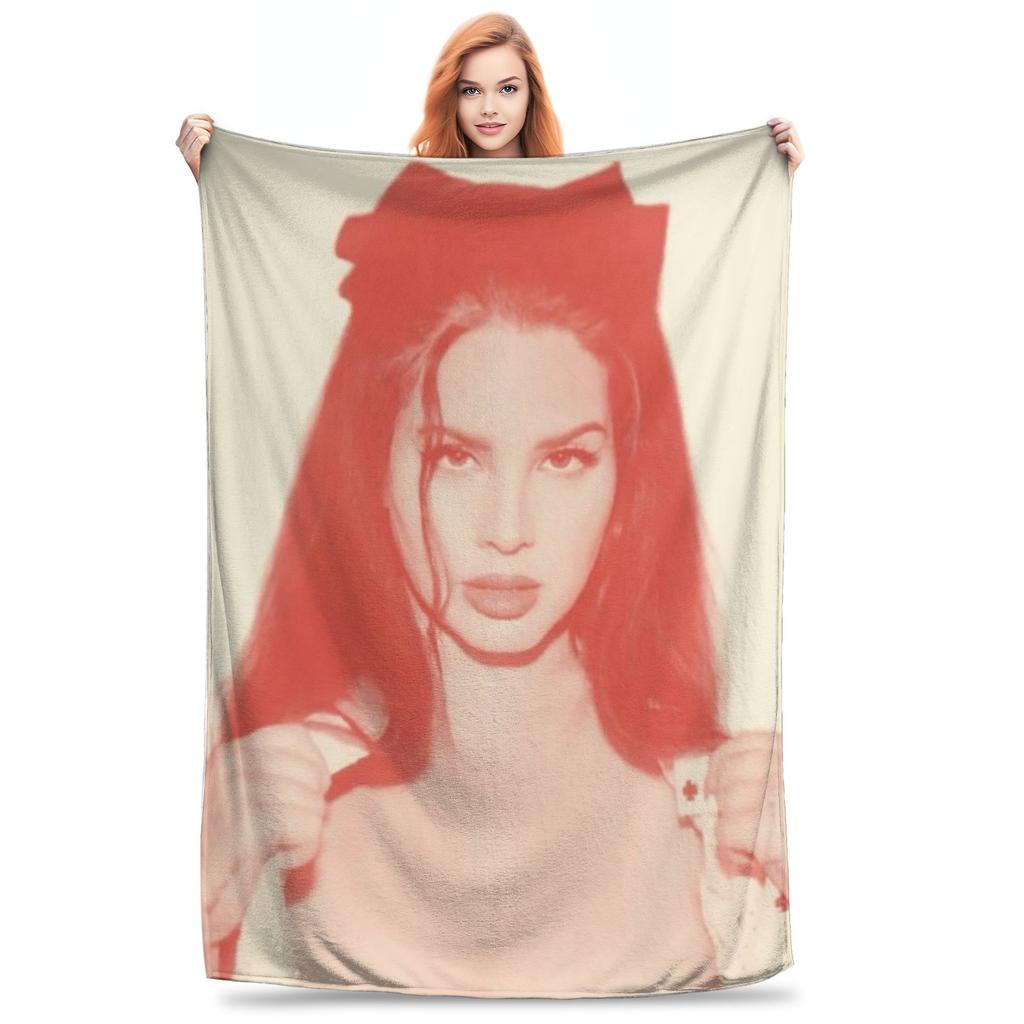 Lana Del Rey Dio Gesù Coperte Traspiranti Flanella Coperta da Divano per Casa Camera da Letto Viaggio Plaid Copriletto Piumino