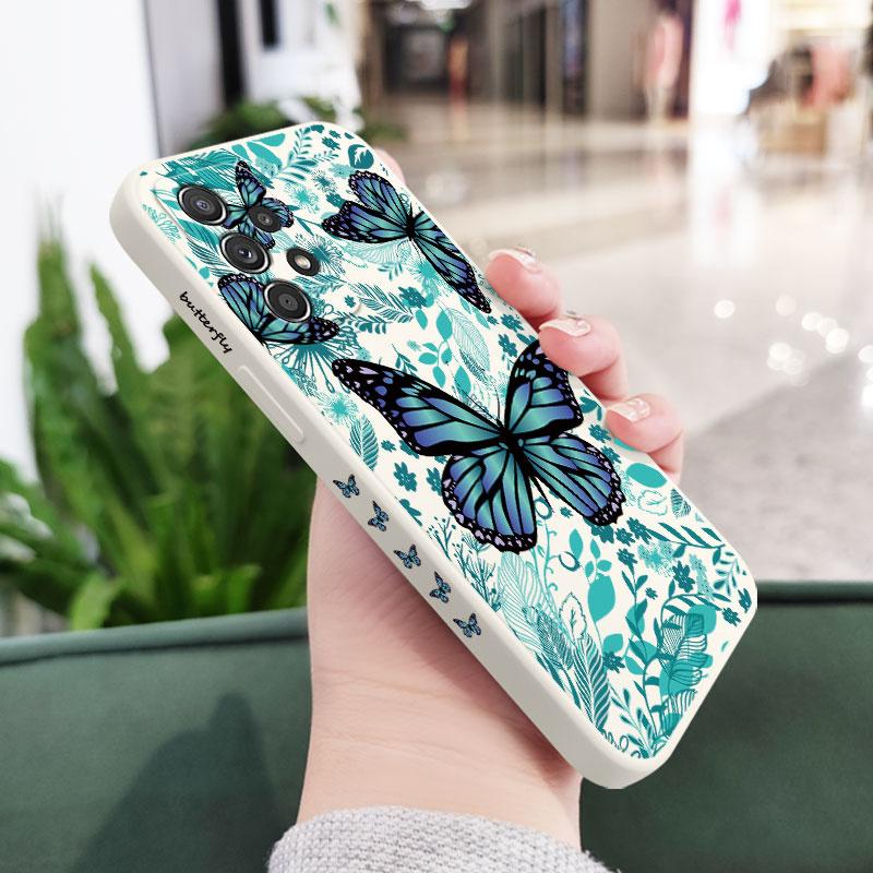 Coque Papillon Aurore Pour Samsung A56 A54 A36 A34 A26 A24 A14 A73 A53 A33 A23 A13 A17 A16 A07 A06 A52 A72 A32 A15 A25 A35 A55 5G