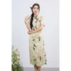Sancai Plus Size New Chinese Style Floral Qipao Dress