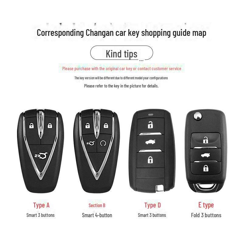 Changan CS75 Plus, Yidong CS55, Glutinous Corn TPU Key Cover - Gun Color Protective Shell