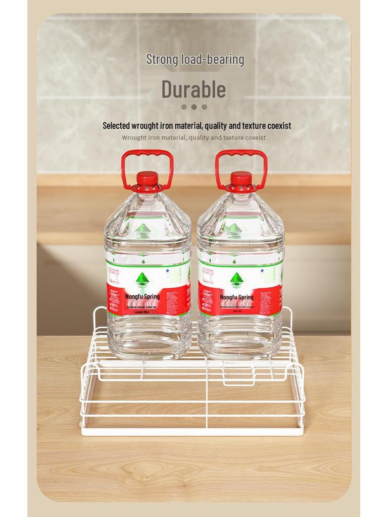 Zweischichtiger Eisenkunst-Geschirr- und Besteck-Organizer-Ständer