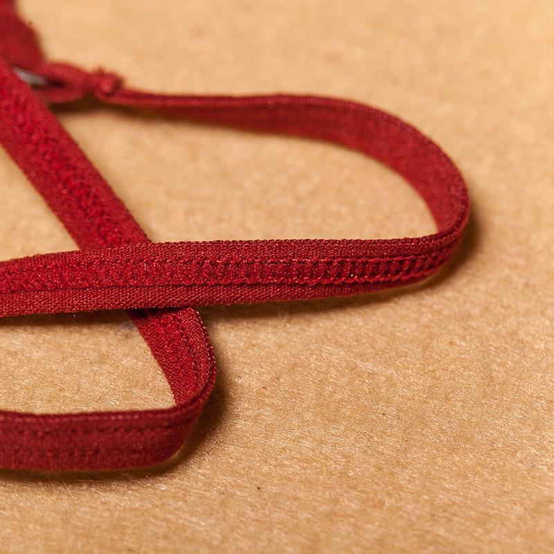 Dámské spodní prádlo Sexy Lingerie Tanga a G-string Krajkové kalhotky T-back Bezešvá tanga G-string Černá Červená