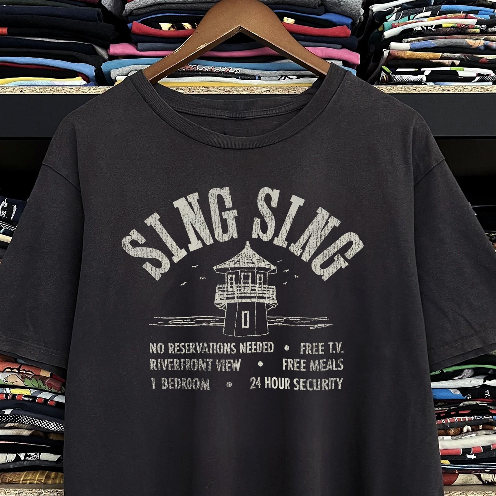 90s Sing Sing Prison Promo T-Shirt Black XXL L