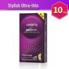 Celebrity Extra Lubricated G-Spot Ribbed Ultra Thin Small Condoms