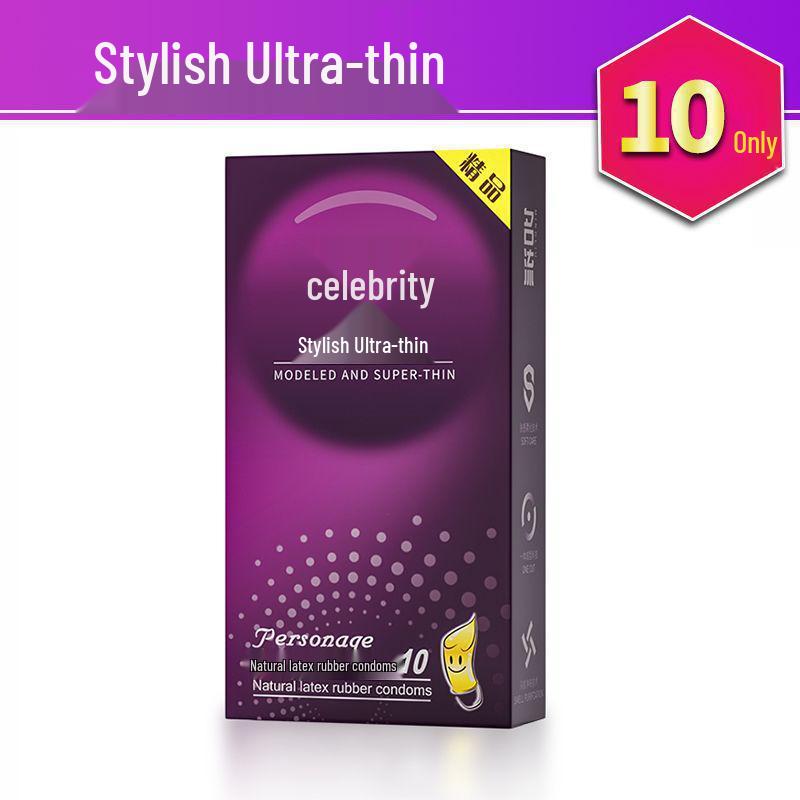 Celebrity Extra Lubricated G-Spot Ribbed Ultra Thin Small Condoms