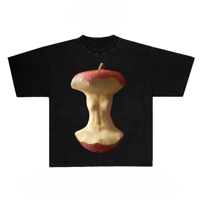 

Японский SS Jingpin Милый Остаток пищи в наличии, Тяжелое яблоко Свободный Короткий рукав 4XL