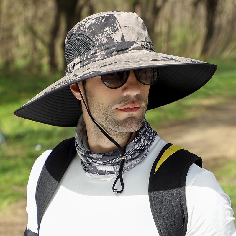 Men s Solar-Powered UV Protection Waterproof Fan Hat for Outdoor Activities
