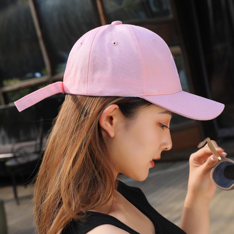 

Вышивка любовь кепка модный бренд уличная бейсболка мужская маленькая шляпа женская летняя модная мужская новинка Adjustable розовый