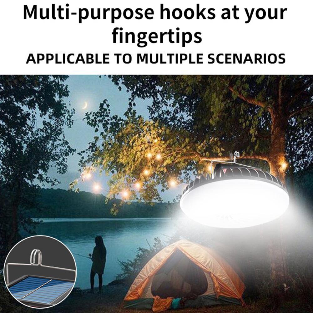 Rechargeable Light Camping Light Fans Lamp Multi-functional Portable Outdoor Portable Lamp Night Emergency Tent Light With Hook