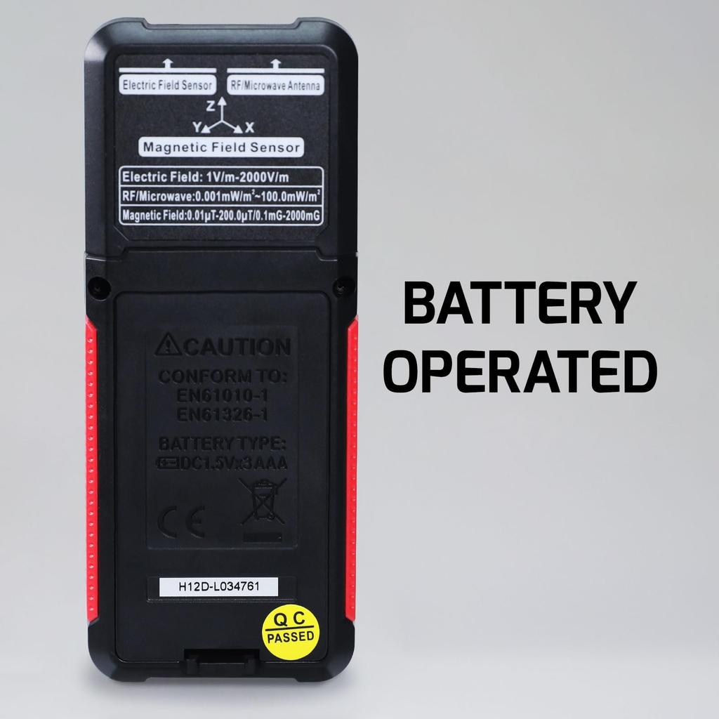 Přenosný detektor elektromagnetického záření WiFi Detekce signálu Bluetooth Ruční tester EMF s digitálním LCD alarmem pro venkovní domov 3 v 1,