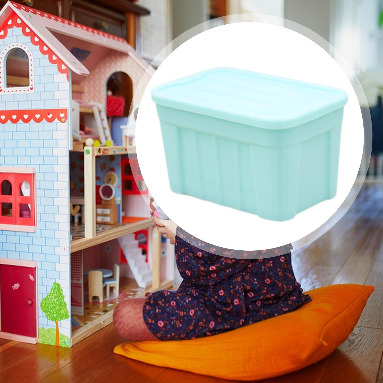 

1/12 Dollhouse Storage Box Mini Model Micro Landscape Simulation Container with Scene Decoration for Green