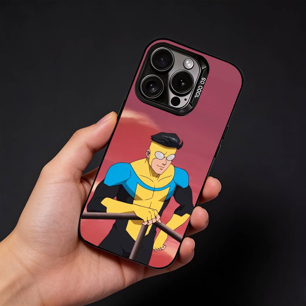 C-Cool I-InvincibleS Comic Phone Case For iPhone17, 16,15,14,13,12 Pro Max Black Candy Matte Shockproof Cover