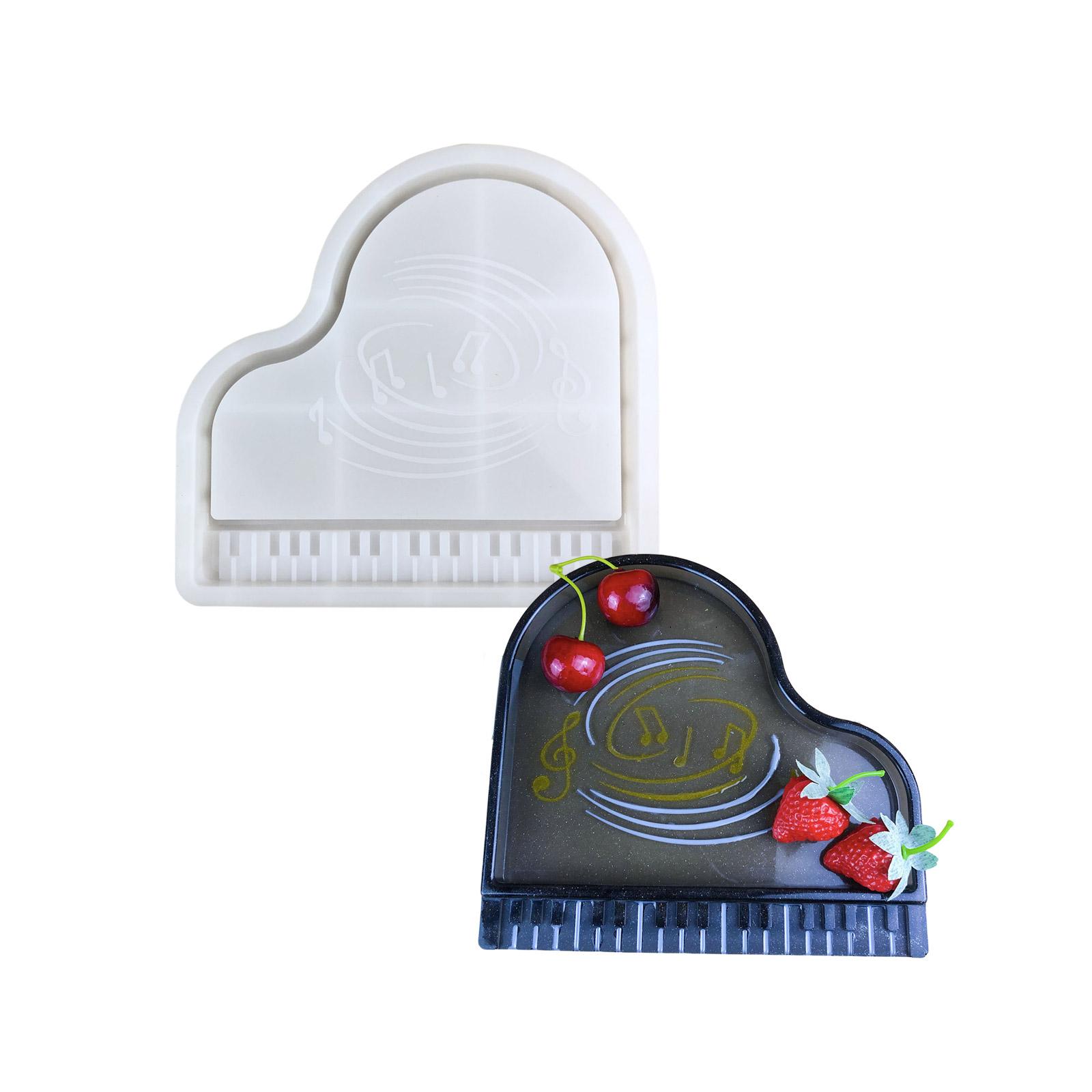 

Piano Shaped Silicone Tray Mold Creative Tableware Mould Epoxy Resin Coaster Crafting Mould Handmade Home Decoration 1