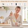 ABYN-6 Pack Bamboo Dish Brush & Sponge Set, Wooden Handle Kitchen Scrub Brushes, Multi-Purpose Dishwashing Cleaner