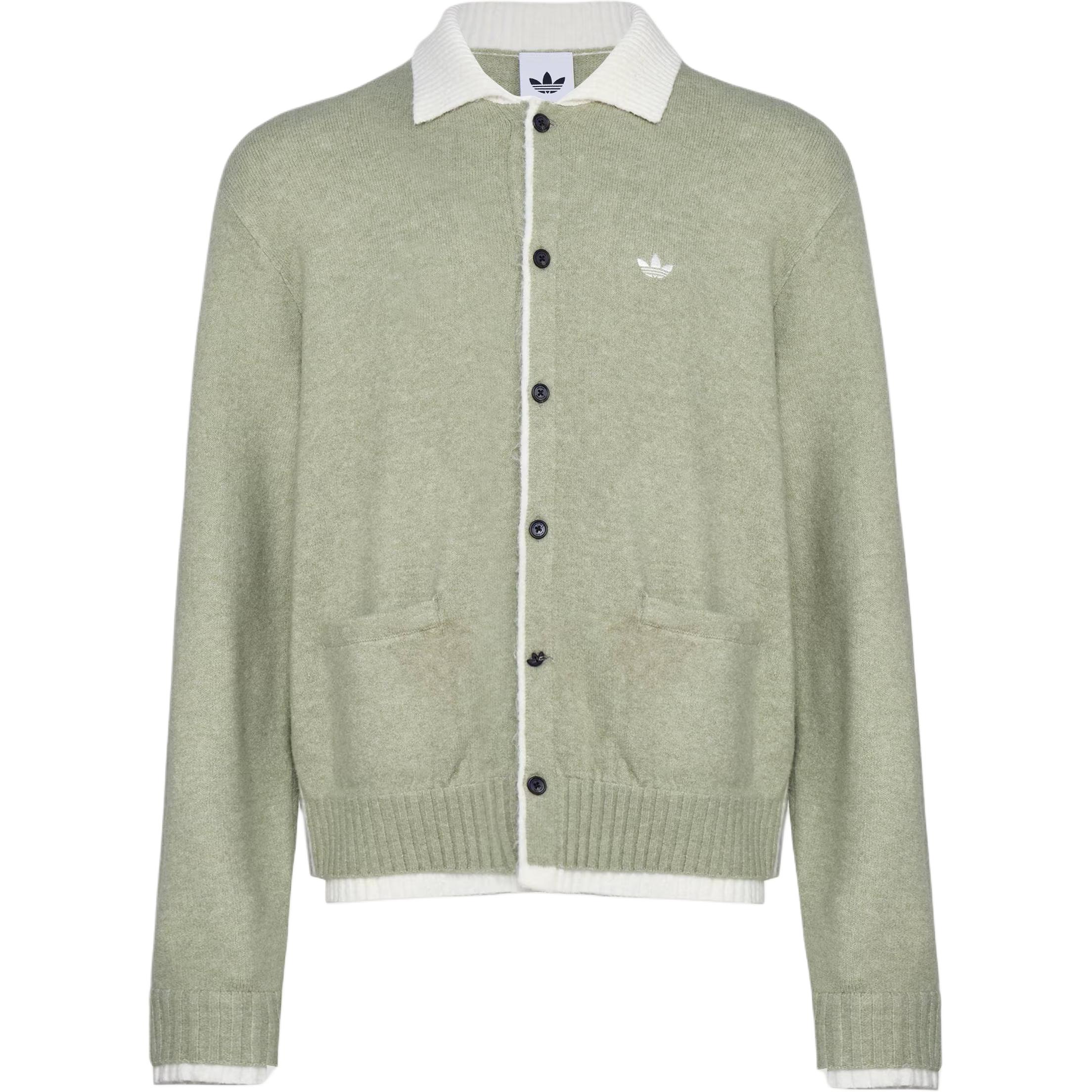 Adidas Originals DLXC Relaxed Drop Shoulder Casual Loose Fit Long Sleeve Knit Sweater Unisex sweater KU8908 S