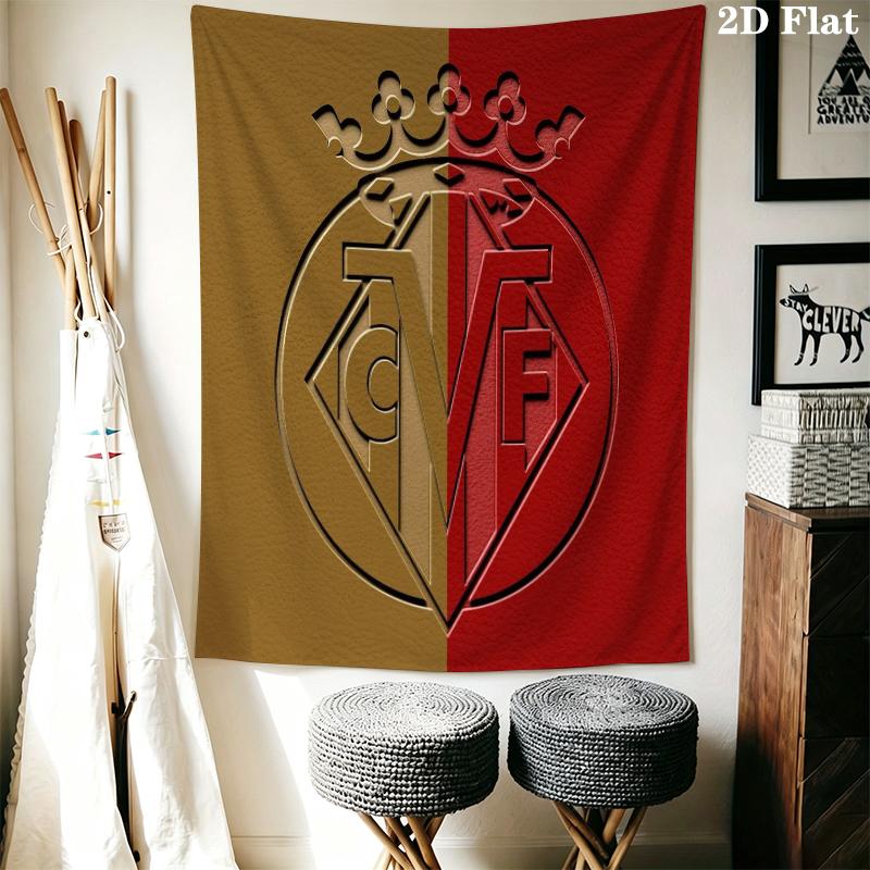 Villarreal Wall Tapestry Aesthetic Wall Hanging Printed Fabric Blanket Decorative Tapestries for Bedroom Living Room Home Decor