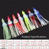 5pcs Glow-in-the-Dark Soft Rubber Octopus Skirts Soft Rubber Trolling Bait  Night Fishing