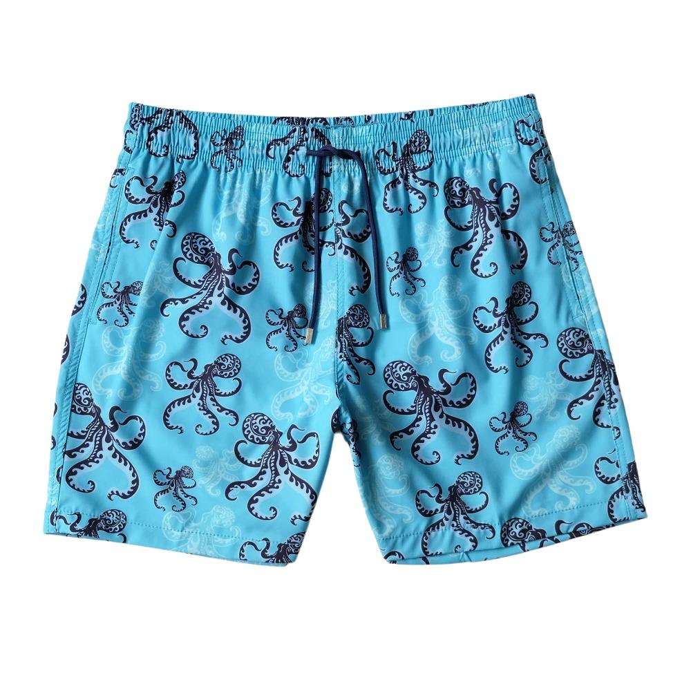 Costume da Bagno da Uomo Brand Tartaruga Shorts da Nuoto Estivi Asciugatura Rapida Pantaloncini da Spiaggia Con Tasche Laterali e Fodera in Rete Costumi da Bagno