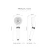 5-Mode High Pressure Rainfall Hand Shower with PP Cotton Filter Removes Chlorine Modern Design 1 Year Warranty for Bathroom