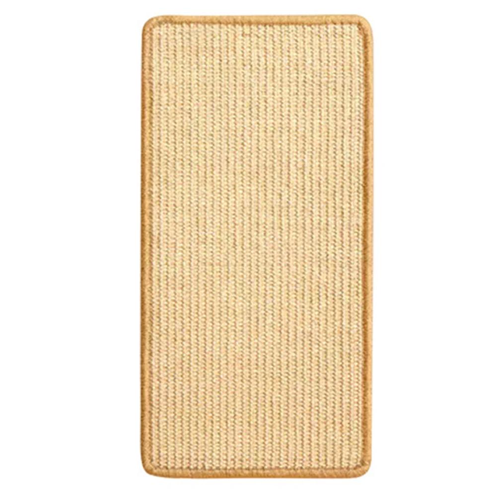 Carpet Cat Scratching Mat with Sticky Tapes Sisal Fabric Cat Scratching Pad Cat Horizontal Scratcher Protect Furniture and Wall