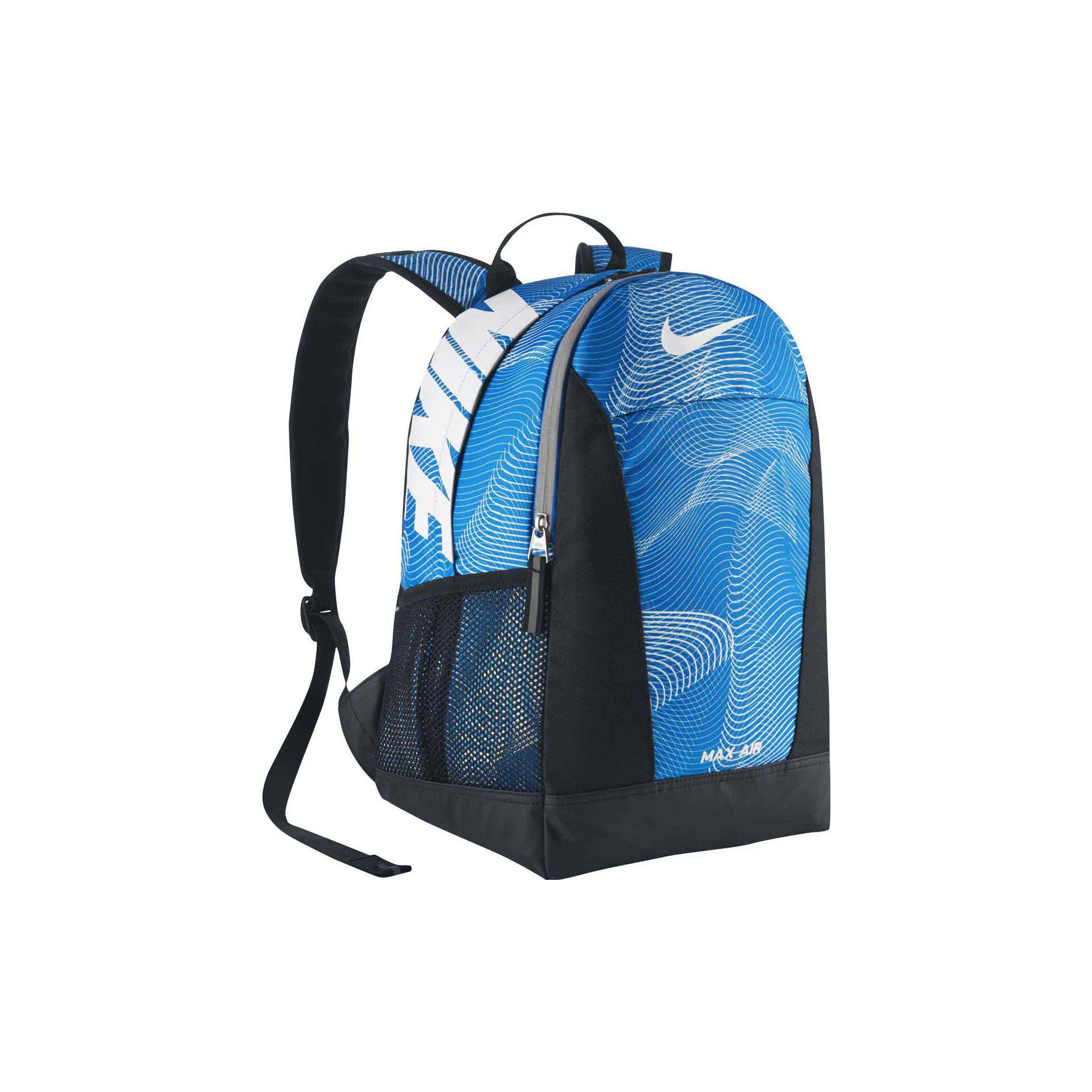 Nike Letter Logo Print Brand Mark Polyester Backpack Unisex Backpack Blue BA4736-406 Blue