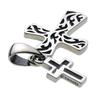Arabesque Cross Double Pendant Silver P0152 [Cenote] [925 Accessories]