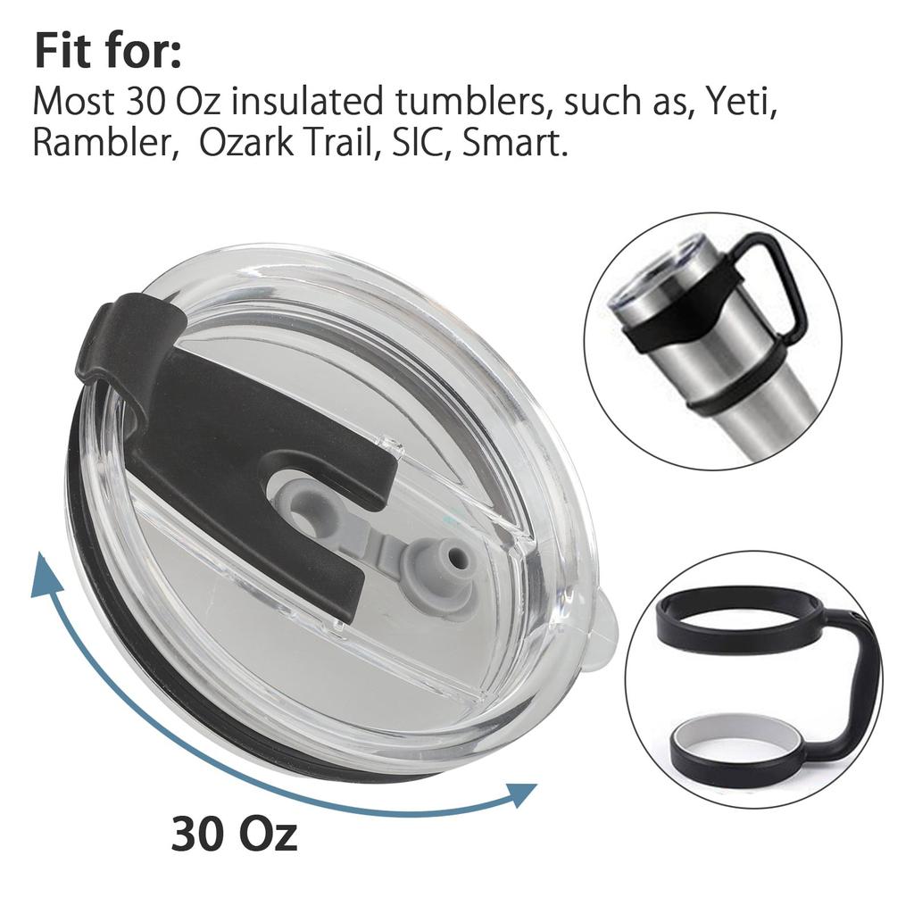 Sealing Cap Replace Water Cup Cap Spill Proof And Proof Cover Mug Insulating Cup Cover Transparent Cover