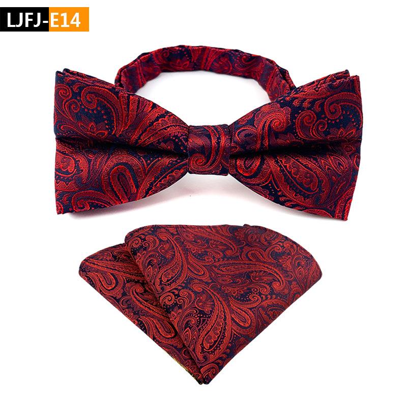 Bow Tie Plus Pocket Towel Set, Groom'S Wedding Bow Tie.