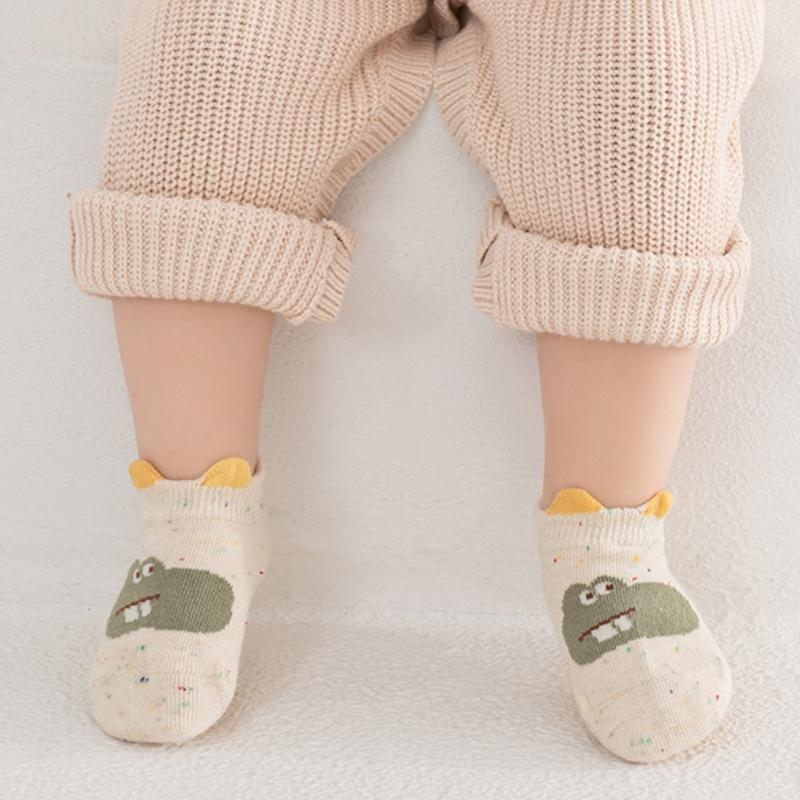 Kids Floor Socks For Girls Boys Spring Autumn Cotton Cartoon Toddler Anti-slip Socks For Children Casual Baby Child Home Sock