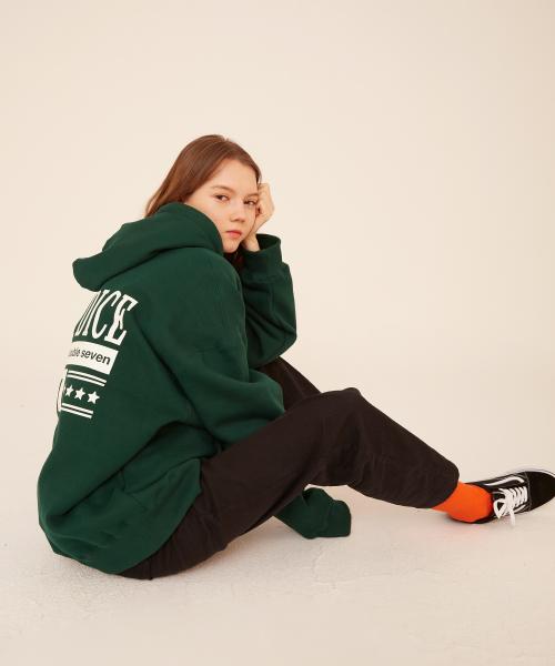 Lucky Dice Heavy Cotton Retro Brushed Fleece Hoodie_Deep Green (Unisex)